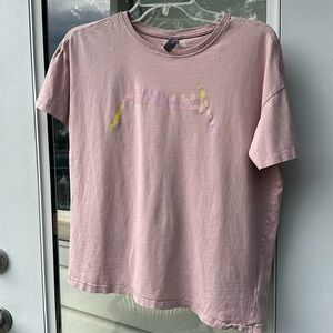 Metallica graphic T-shirt, only extra small short sleeve blush pink